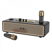 Портативна колонка HOCO BS63 Graceful wireless dual-mic BT speaker, 10W*2, Black (6942007634458) (21203)