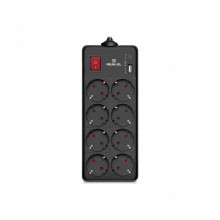 Сетевой фильтр питания REAL-EL RS-PROTECT 805 1.8m, black (EL122300042) (16403)