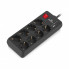 Сетевой фильтр питания REAL-EL RS-PROTECT 805 1.8m, black (EL122300042) (16403)