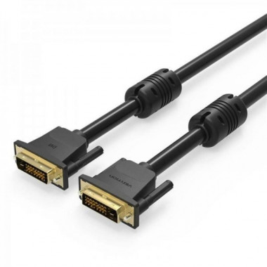 Кабель Vention DVI(24+1) Male to Male Cable 1.5M Black (EAABG) (EAABG) (14703)