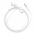 Проводные наушники вакуумные 3.5mm HOCO M60 Perfect Sound Universal с микрофоном 1.2m Белые (17703)