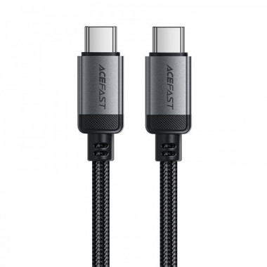 Кабель ACEFAST C20-03 USB-C to USB-C aluminum alloy charging data cable Black (6974316283775) (14903)