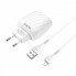 Зарядное сетевое HOCO C78A Highway 2USB 2.4A Lightning Белый (9213)