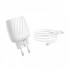 Зарядное сетевое HOCO C78A Highway 2USB 2.4A Lightning Белый (9213)