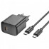 Мережевий зарядний пристрій з кабелем HOCO CS22A Value single port PD30W charger set(Type-C to Type-C) Black (6942007609937) (413)