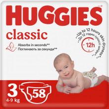 Подгузники Huggies Classic 3 (4-9 кг) Jumbo 58 шт (5029053543109) (5413)