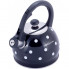 Чайник Kamille Polka Dot Kettle 2л з нержавіючої сталі зі свистком, в горошок, чорний (1513)