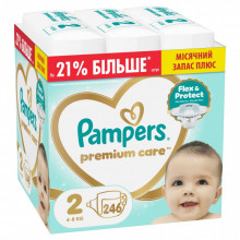 Подгузники Pampers Premium Care Розмір 2 (4-8 кг) 246 шт (8006530223522) (22513)