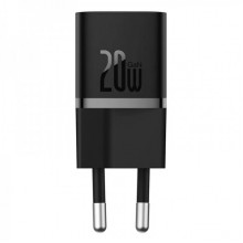 Мережевий зарядний пристрій Baseus GaN5 Fast Charger(mini) 1C 20W EU Black (CCGN050101) (14613)