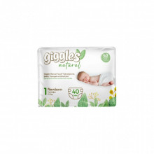 Подгузники Giggles Natural 1 Newborn 2-5 кг 40 шт (8680131206377) (18713)