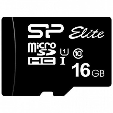 Карта памяти Silicon Power 16Gb microSDHC UHS-I class 10 (SP016GBSTHBU1V10SP) (16913)