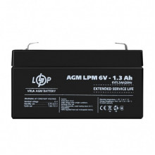 Аккумулятор AGM LPM 6V - 1.3 Ah (15023)