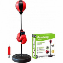 Детская боксерская груша на стойке с перчатками Punching Ball Set, набор для бокса с пружиной (22123)