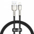 Кабель Baseus Cafule Series Metal Data Cable USB to IP 2.4A 0.25m Black (CALJK-01) (18323)