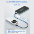 Зовнішній акумулятор Vention 10000mAh Power Bank (Micro-USB + USB-C + USB-A + USB-A) 22.5W Black LED Display Type (FHKB0) (523)