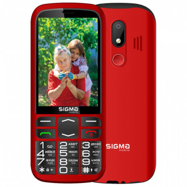 Мобильный телефон Sigma Comfort 50 Optima Type-C Red (4827798122327) (16723)