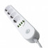 Сетевой фильтр питания ColorWay CW-CHE44W, 4 розетки/4USB White 2M (CW-CHE44W) (15923)