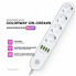 Сетевой фильтр питания ColorWay CW-CHE44W, 4 розетки/4USB White 2M (CW-CHE44W) (15923)