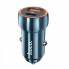 Автомобільний зарядний пристрій HOCO Z46A Blue whale PD20W+QC3.0 car charger Sapphire Blue (6931474770349) (8433)