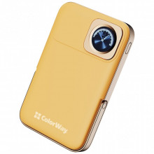 Батарея универсальная ColorWay 10 000 mAh PD/22.5W, 15W MagSafe & Watch Wireless Amber (CW-PB100LPA2Y-WPDD) (21833)