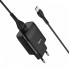 Мережевий зарядний пристрій з кабелем HOCO C72Q Glorious single port QC3.0 charger set(Type-C) 18W  Black (6931474732545) (15043)