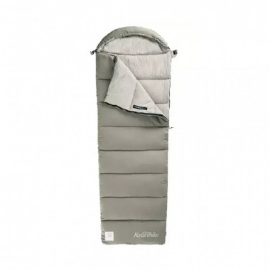 Спальный мешок Naturehike з капюшоном із мішком для зберігання M300 CNK2350WS023, зелений, лівий (6927595776018) (19043)