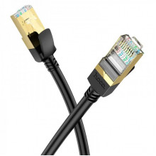 Мережевий кабель HOCO US02 Level pure copper gigabit ethernet cable(L=3M) Black (6931474761965) (21043)