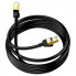 Мережевий кабель HOCO US02 Level pure copper gigabit ethernet cable(L=3M) Black (6931474761965) (21043)