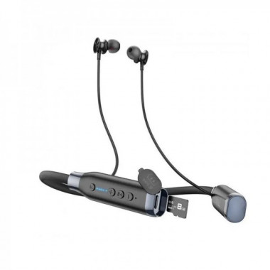 Бездротові спортивні навушники HOCO ES62 Pretty neck-hang BT earphones Black (6931474770738) (15243)