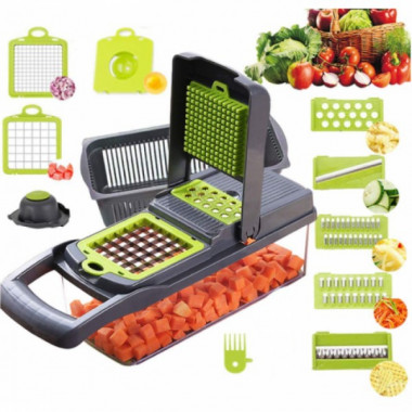 Овощерезка измельчитель 14 в 1 ситечко для яиц Veggie Slicer мультислайсер (18243)