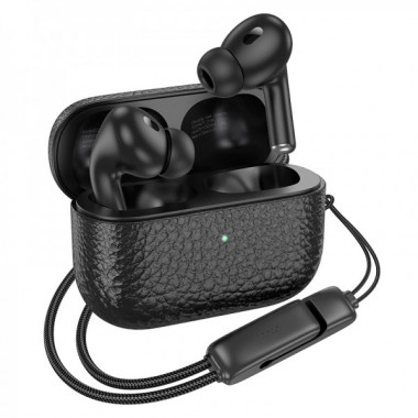 Бездротові навушники HOCO EQ9 Plus Duke true wireless ANC Noise Reduction BT headset Black (6942007612845) (8443)
