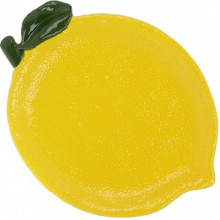 Набір 2 керамічні тарілки "Lemon" 30х18см, Жовтий лимон (4543)