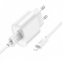 Мережевий зарядний пристрій з кабелем HOCO C109A(10.5W) Fighter single port charger set(iP) White (6942007656597) (543)