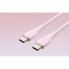 Кабель Vention USB 2.0 C Male to C Male 5A Cable 1M Pink Silicone Type (TAWPF) (TAWPF) (14643)