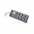 Сетевой фильтр питания REAL-EL RS-8F USB CHARGE 3m, black (EL122300004) (15843)