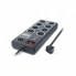 Сетевой фильтр питания REAL-EL RS-8F USB CHARGE 3m, black (EL122300004) (15843)