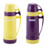 Термос Kamille Glass Violet 600мл дзеркальна колба і 2 чашки (6943)