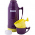 Термос Kamille Glass Violet 600мл дзеркальна колба і 2 чашки (6943)