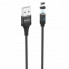 Кабель для зарядки магнитный Hoco U76 "Fresh magnetic" Lightning (1.2m) Чорный (9353)