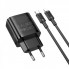 Мережевий зарядний пристрій з кабелем BOROFONE BA83A Flare star PD20W+QC3.0 charger set(C to iP) Black (6941991117350) (17453)