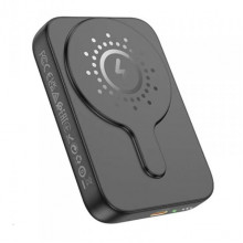 Зовнішній акумулятор HOCO J117A Esteem PD20W magnetic power bank(10000mAh) Black (6942007605823) (553)
