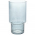 Ваза декоративна Ancient Glass "Фуджі" 25.5х14см, скло, світло-блакитний (5653)