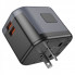 Мережевий зарядний пристрій BOROFONE BAC13 Leader 3-port PD20W(1C2A) universal conversion charger Black (6941991117169) (18953)