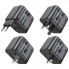 Мережевий зарядний пристрій BOROFONE BAC13 Leader 3-port PD20W(1C2A) universal conversion charger Black (6941991117169) (18953)