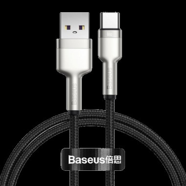 Кабель Baseus Cafule USB 2.0 to Type-C 66W 1M Черный (CAKF000101) (2953)