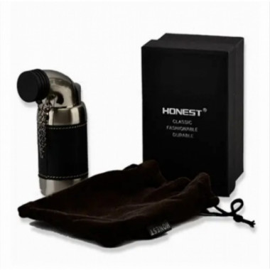 Газовая горелка Honest BCH 516 с пьезоподжигом до 1300°C, для пайки и разжига Черная (22063)