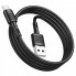 Кабель HOCO X83 USB to Micro 2.4A, 1m, PVC, PVC connectors, Black (6931474770882) (20163)