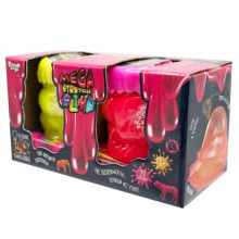 Вязкая масса "Mega Stretch Slime" SLM-11-02U(Pink-Yellow) 2 банки