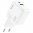 Мережевий зарядний пристрій HOCO C111A Lucky dual-port PD30W+QC3.0 charger White (6931474790866) (20263)