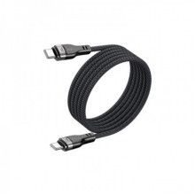 Кабель ACEFAST C11-03 Type-C to Type-C 3A, 60W, 1.2m, nylon + PVC, zinc connectors, Black (6974316280217) (14763)